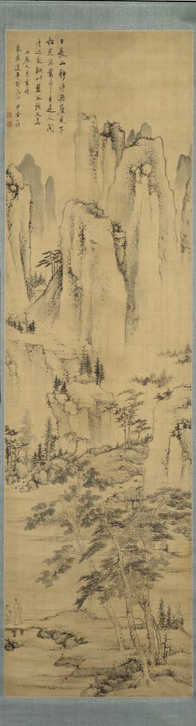 2024超人気 查士标日长山静图轴- 故宫博物院 絵画/タペストリー